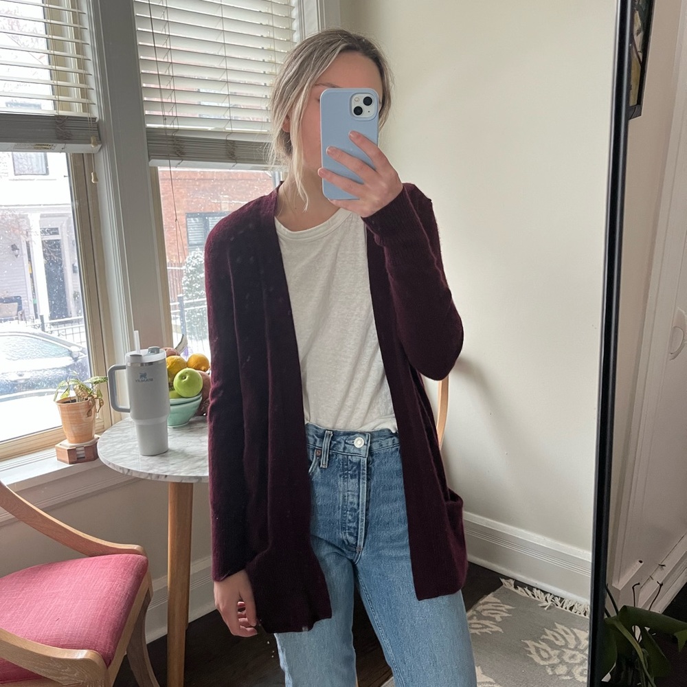 LL Bean cashmere cardigan
